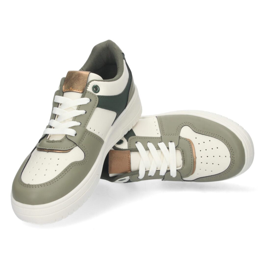 Zapatilla plataforma army verde gris - Imagen 6