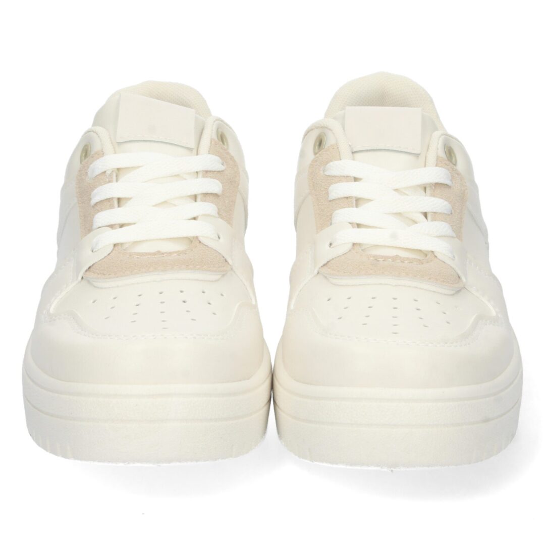Zapatilla deportiva blanca plataforma minimalista - Imagen 4