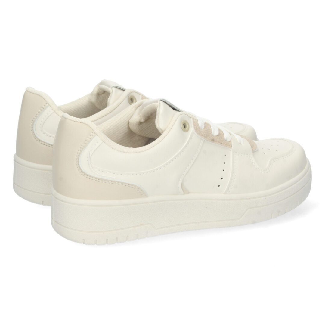 Zapatilla deportiva blanca plataforma minimalista - Imagen 5