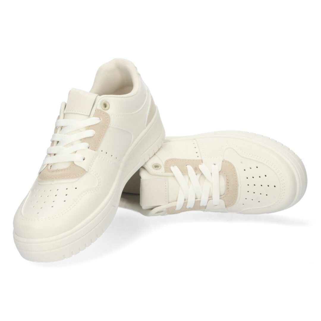 Zapatilla deportiva blanca plataforma minimalista - Imagen 6