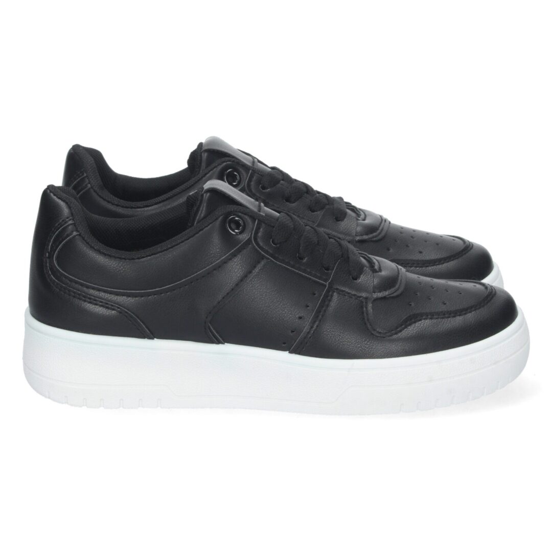 Zapatillas plataforma negras suela blanca - Imagen 2