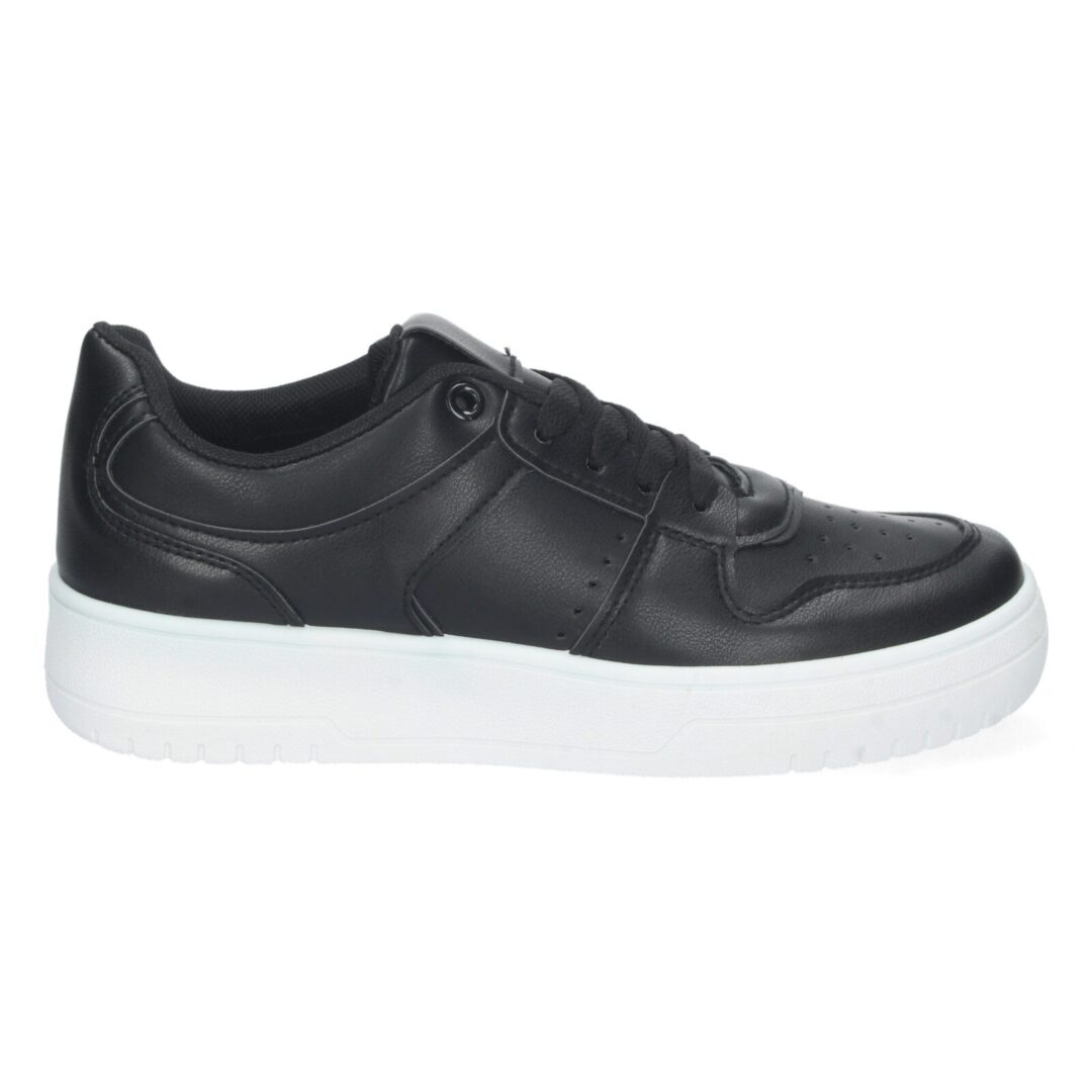 Zapatillas plataforma negras suela blanca - Imagen 3