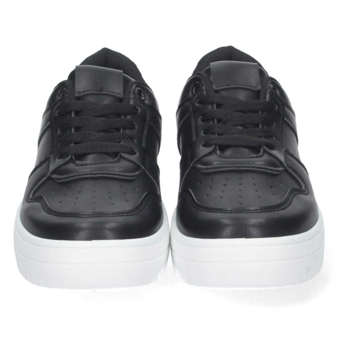 Zapatillas plataforma negras suela blanca - Imagen 4