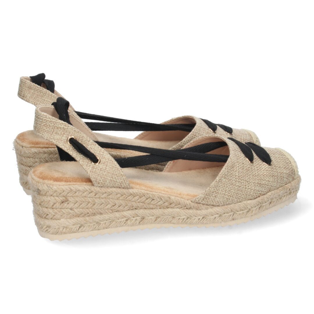 Alpargatas beige de cordones yute - Imagen 5