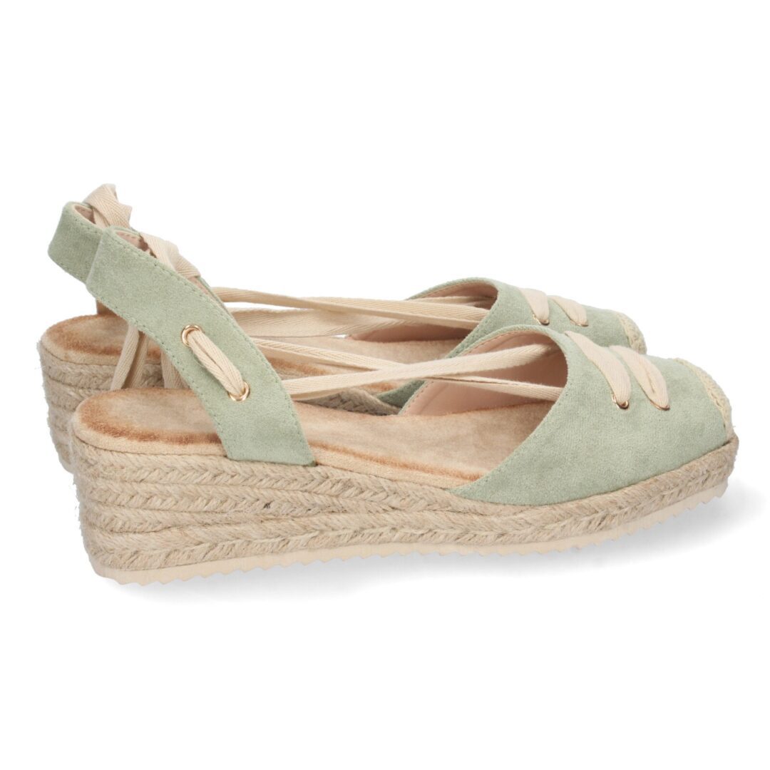 Alpargata cordones yute verde - Imagen 5