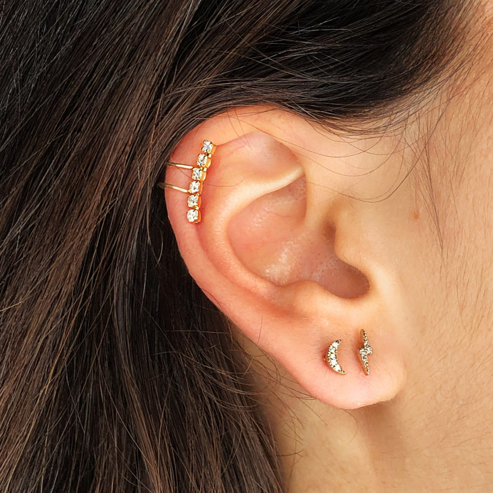 “INTERESTELAR” piercing oro - Imagen 3