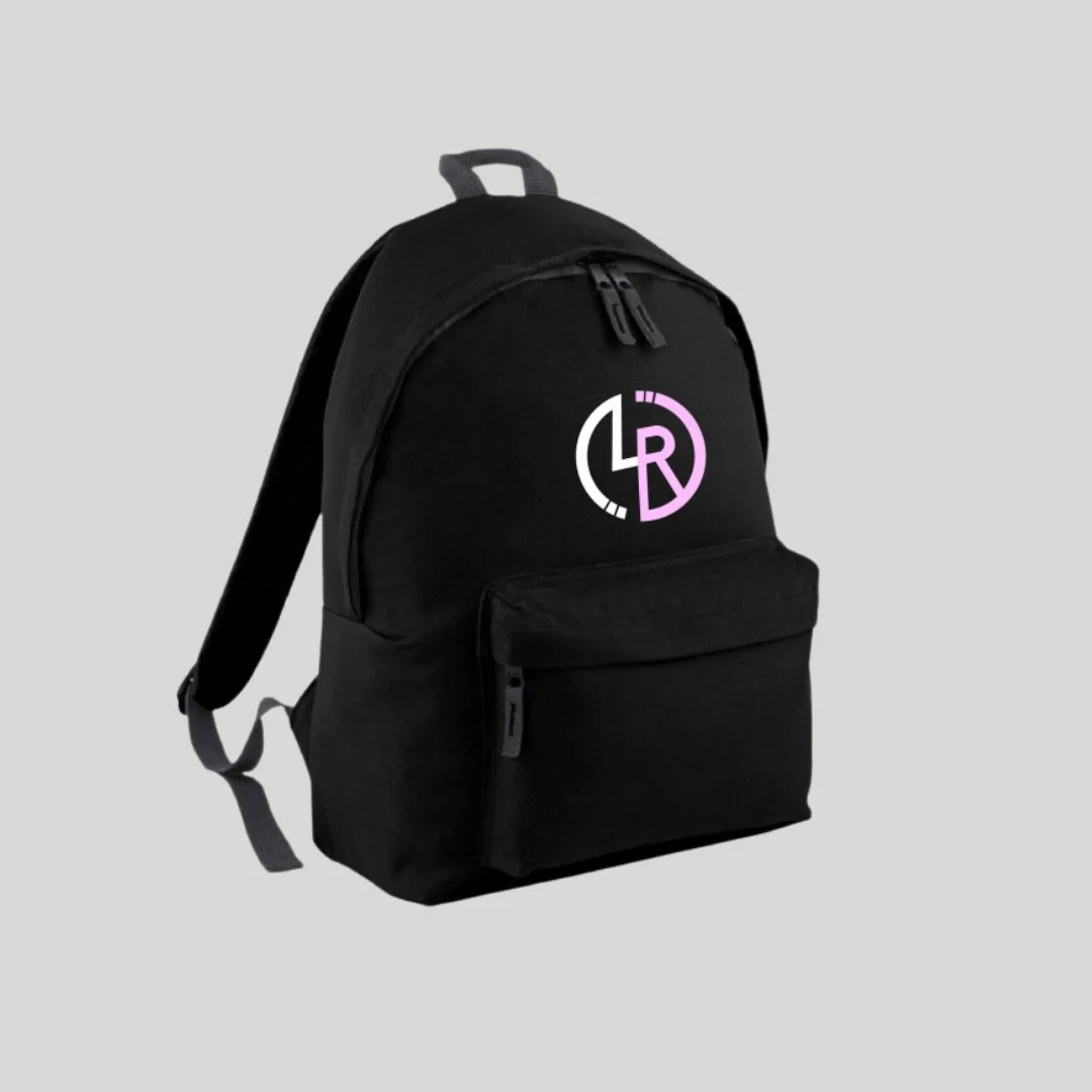 Mochila Negra con LR Bicolor - Línea Recta - Imagen 3