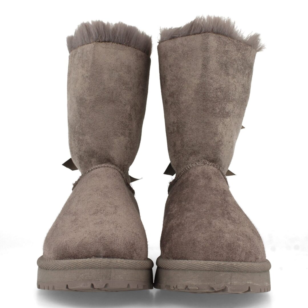 Bota de invierno gris con lazos - Imagen 4