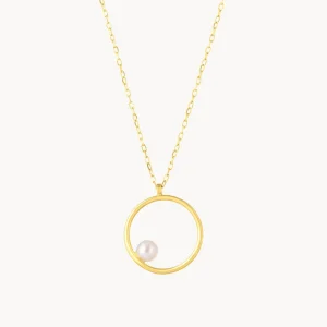“PERLADO” gargantilla oro 18K