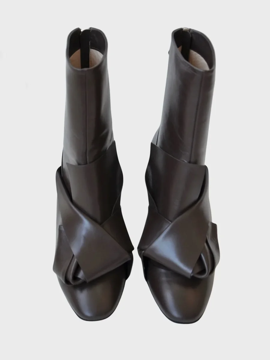 N21 botines de tacón color marrón chocolate Talla 39 Nuevos - Imagen 3