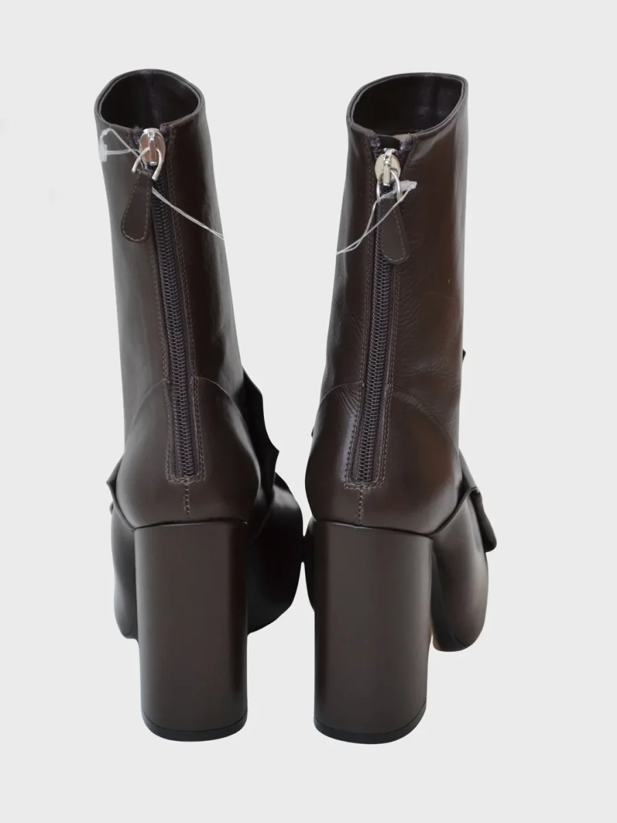 N21 botines de tacón color marrón chocolate Talla 39 Nuevos - Imagen 5