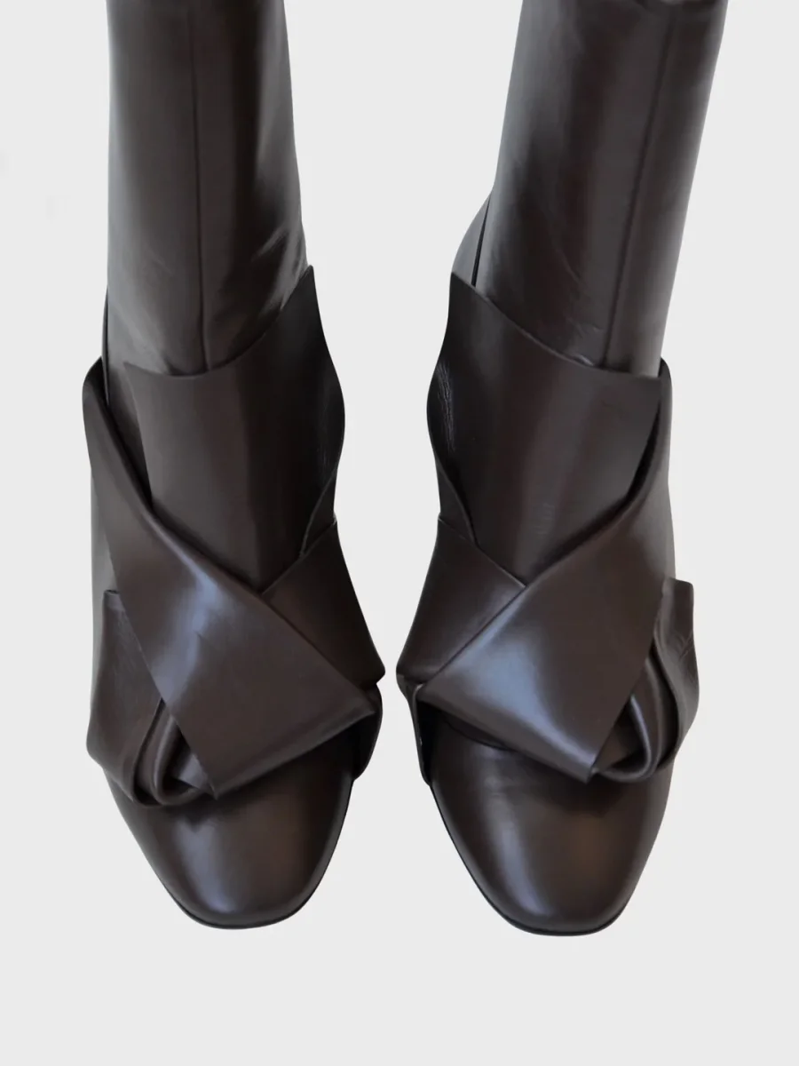 N21 botines de tacón color marrón chocolate Talla 39 Nuevos - Imagen 7
