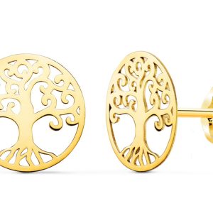 «DRASYL» Pendientes de Oro Amarillo 18K