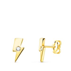 «RAYO MINI» pendientes Oro 18K