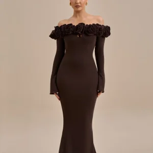 vestido largo rose