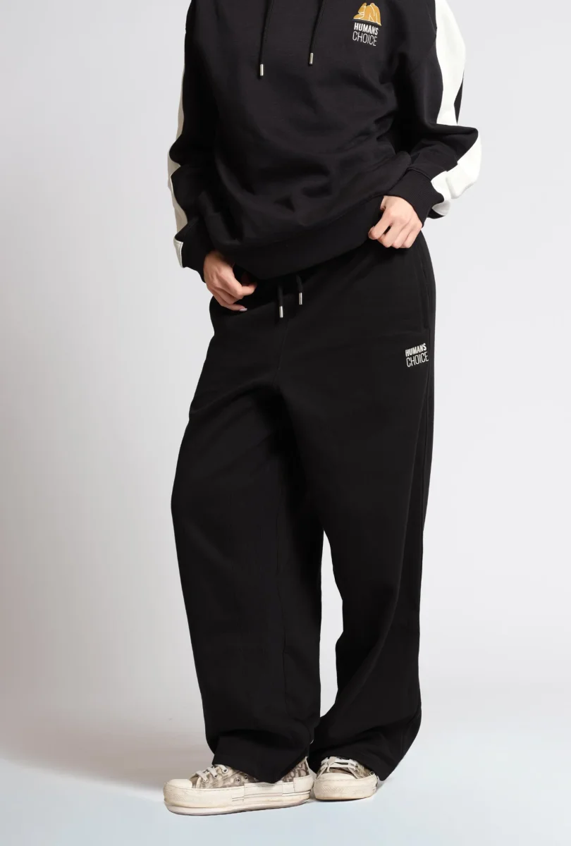 Black Onyx Wide Leg Jogger - Imagen 3