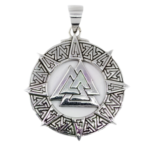 “VALKNUT” colgante plata