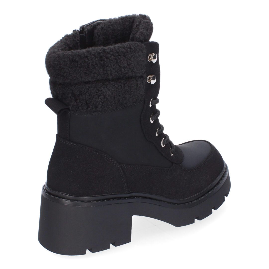 Botines de Tacón Negros Forrados Borreguillo - Imagen 5