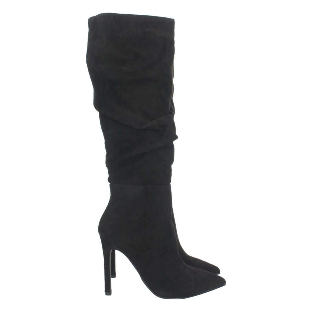 Botas tacón fino negro - Imagen 2