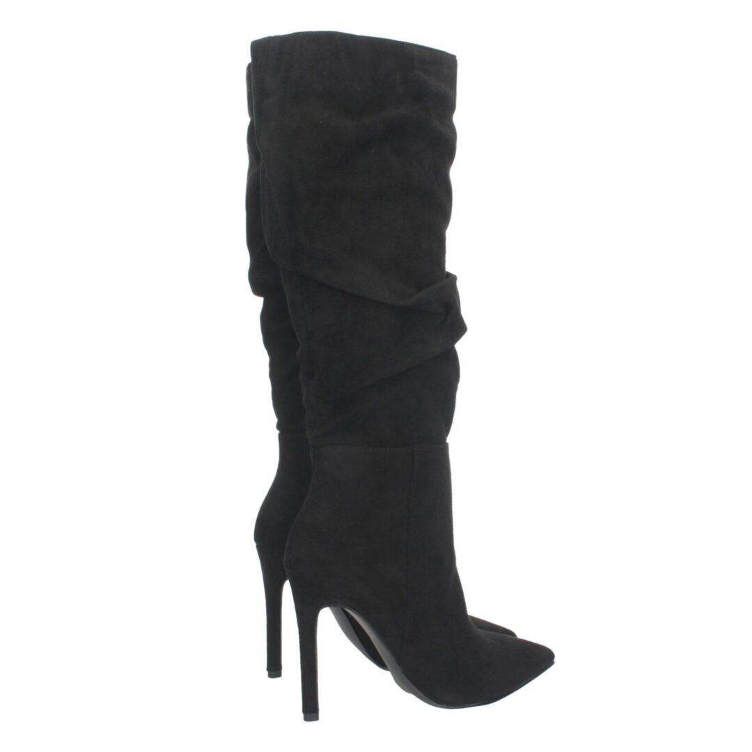 Botas tacón fino negro - Imagen 5