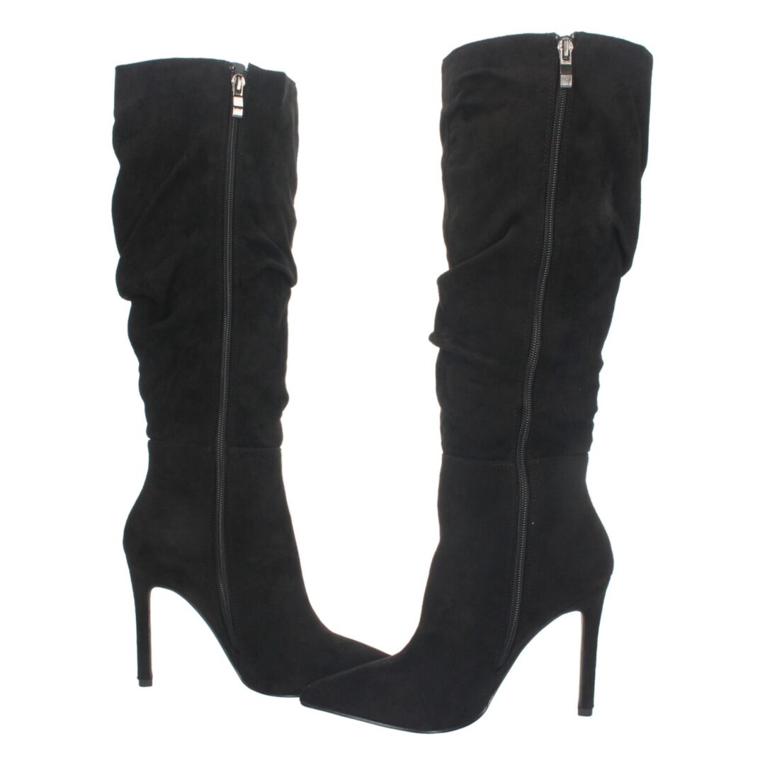 Botas tacón fino negro - Imagen 6