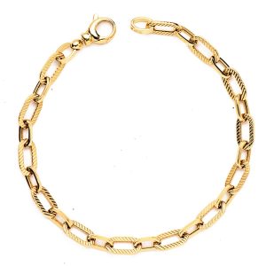 “NOBLEZA” pulsera Oro 18K