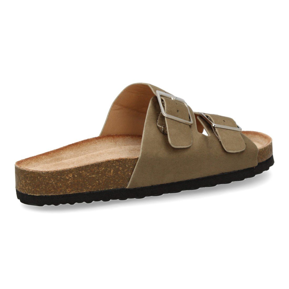 Sandalias de doble hebilla verde Buonarotti - Imagen 5