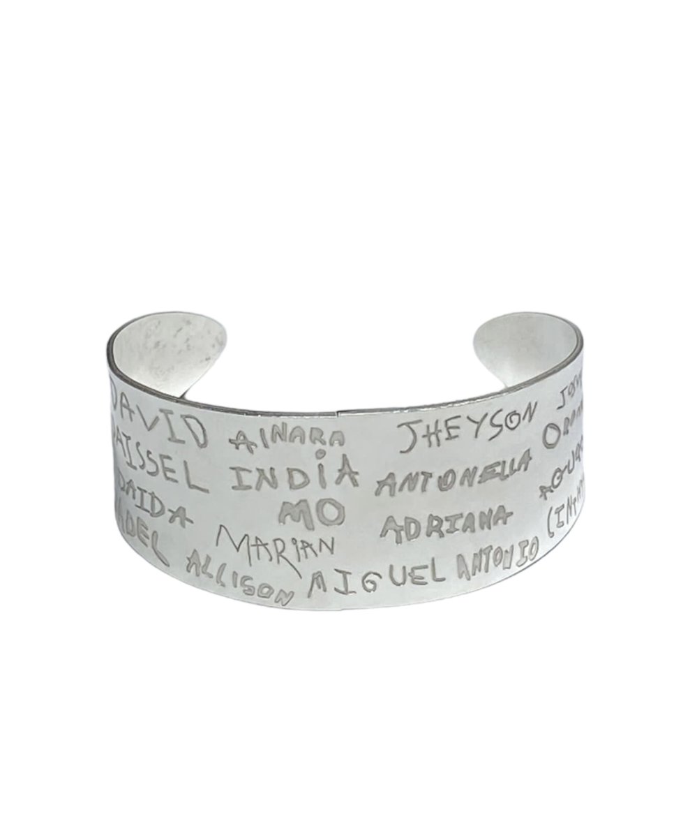 “PROFE” pulsera media caña Plata - Imagen 2