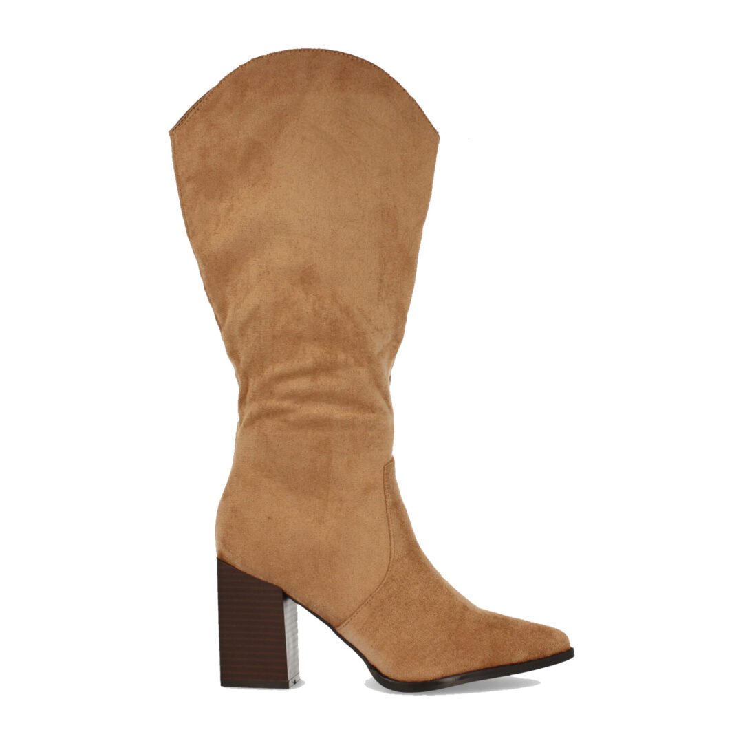 Bota cowboy cuadrada camel - Imagen 3