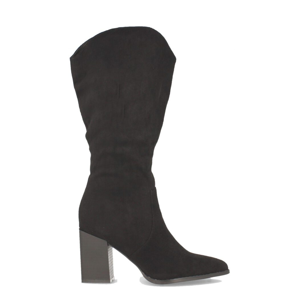 Botas cowboy negras tacón cuadrado - Imagen 3