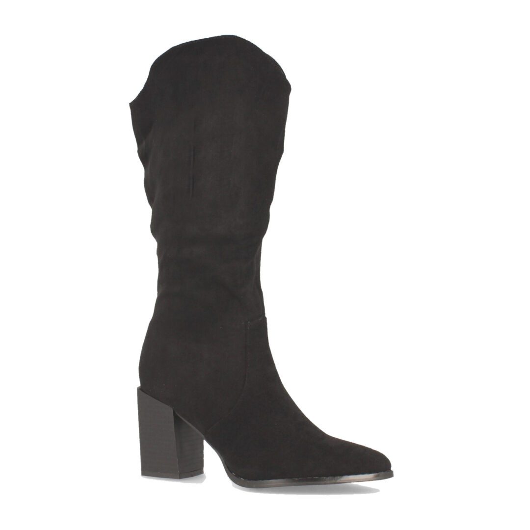 Botas cowboy negras tacón cuadrado - Imagen 4