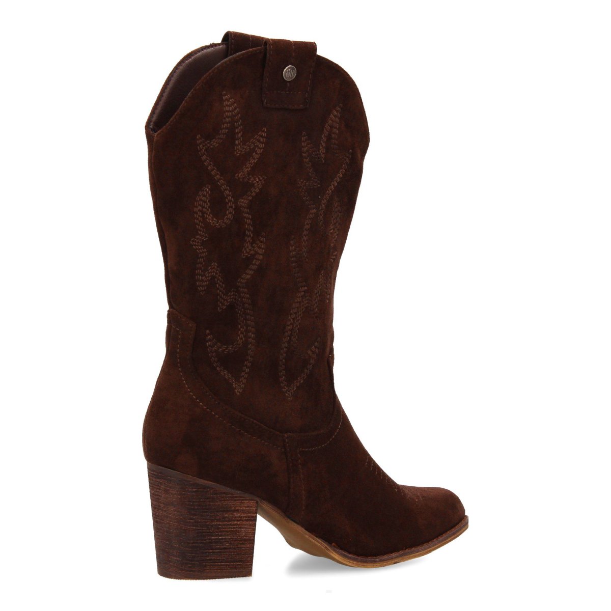 Bota media caña cowboy bordados marrón - Imagen 5