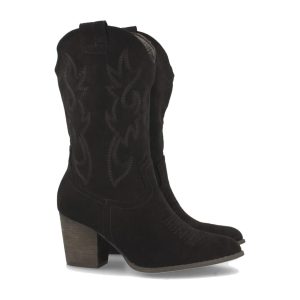 Botas cowboy bordadas negras