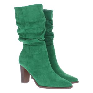 Bota verde fruncida