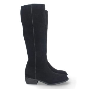 Botas planas negras sin detalles
