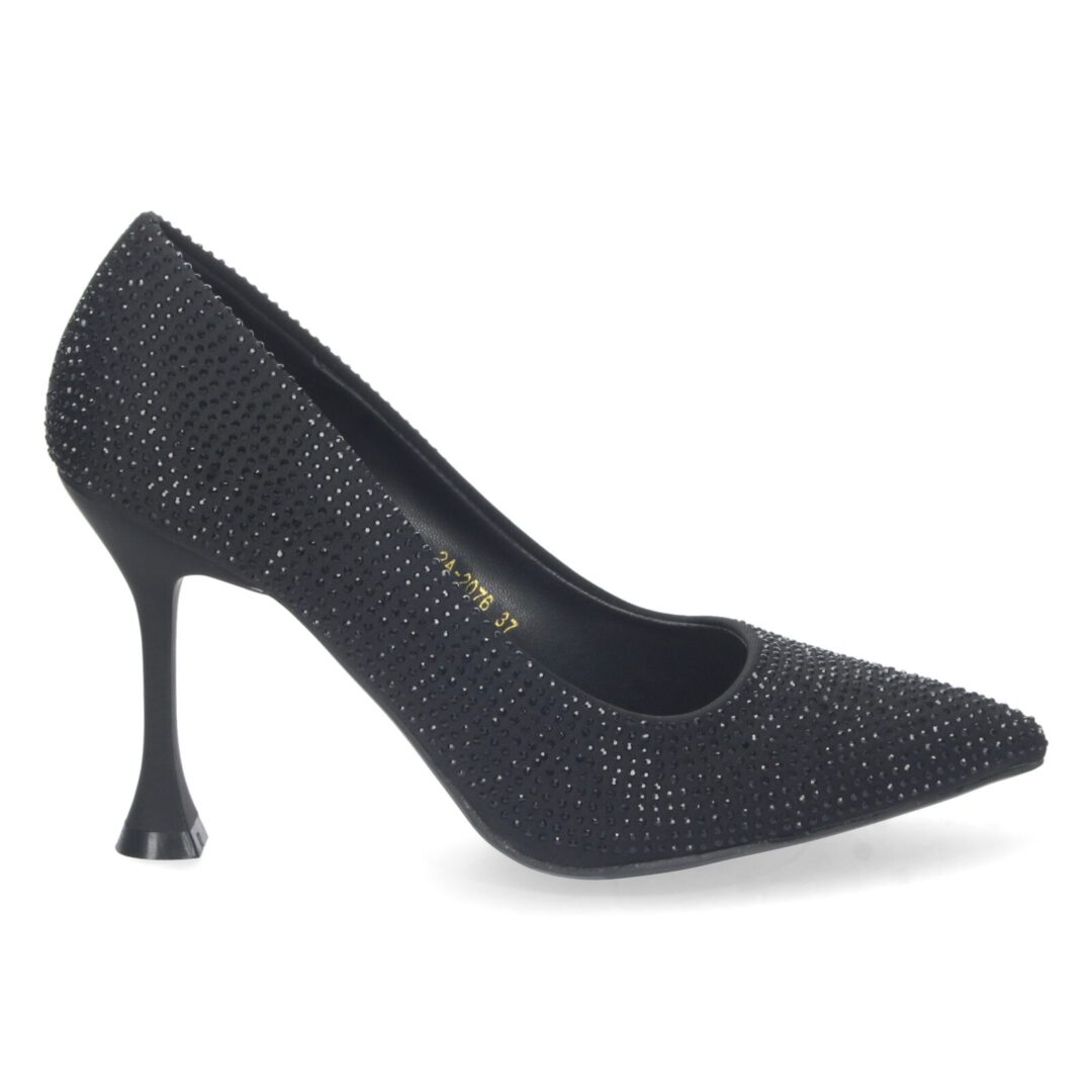 Zapato tacón alto negro brillante - Imagen 3