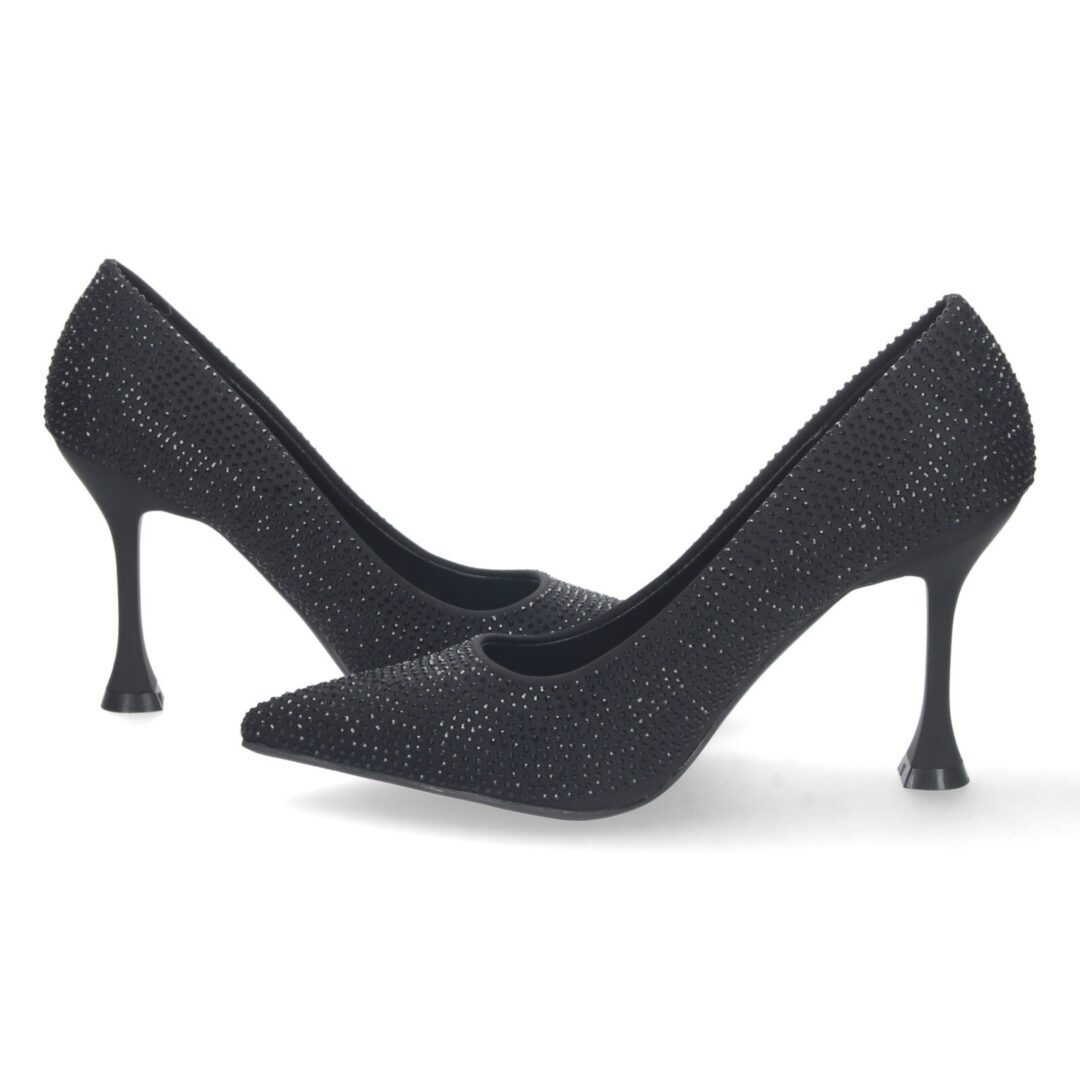 Zapato tacón alto negro brillante - Imagen 6