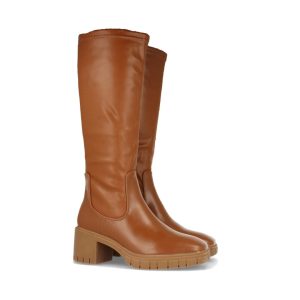 Bota suela gruesa camel