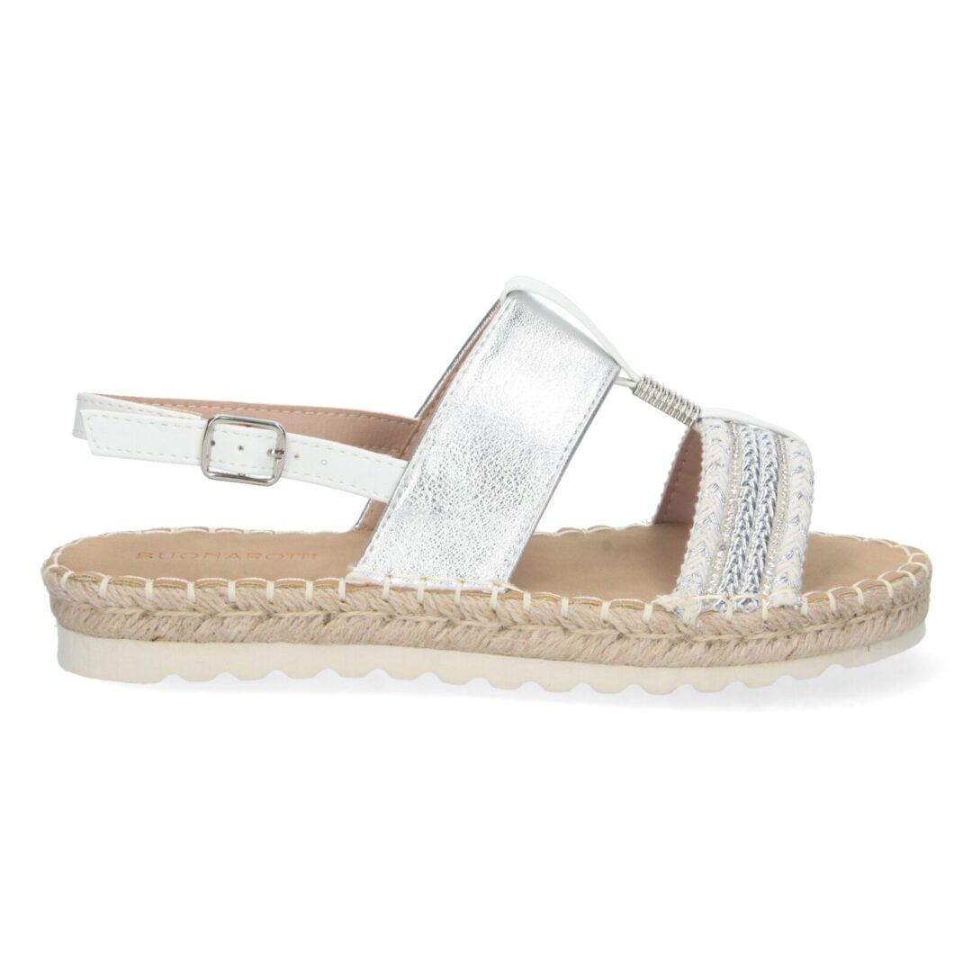 Sandalias doradas cruzadas - Imagen 3