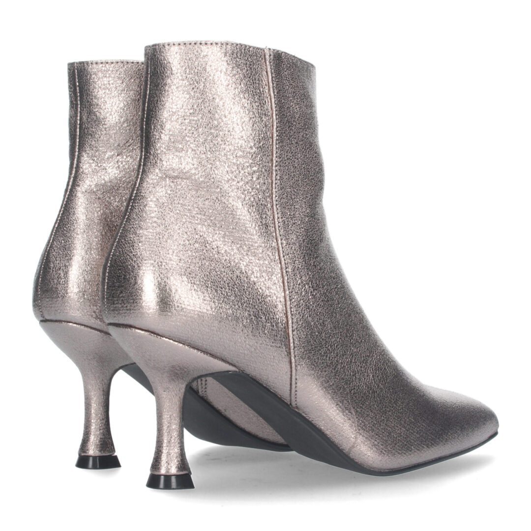 Botines tacón spool gris metálico - Imagen 6