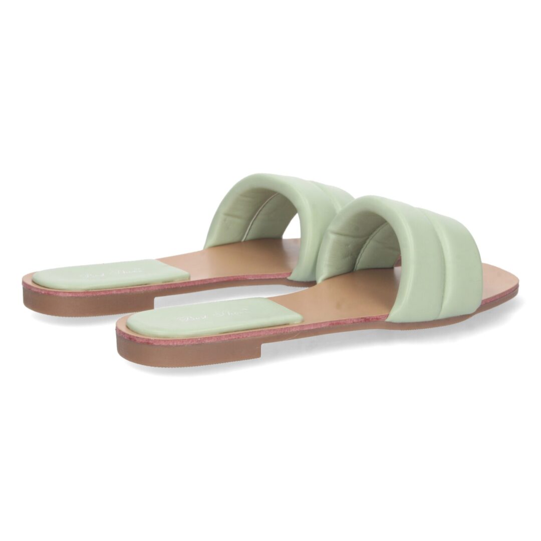 Sandalias planas verde menta acolchadas - Imagen 5