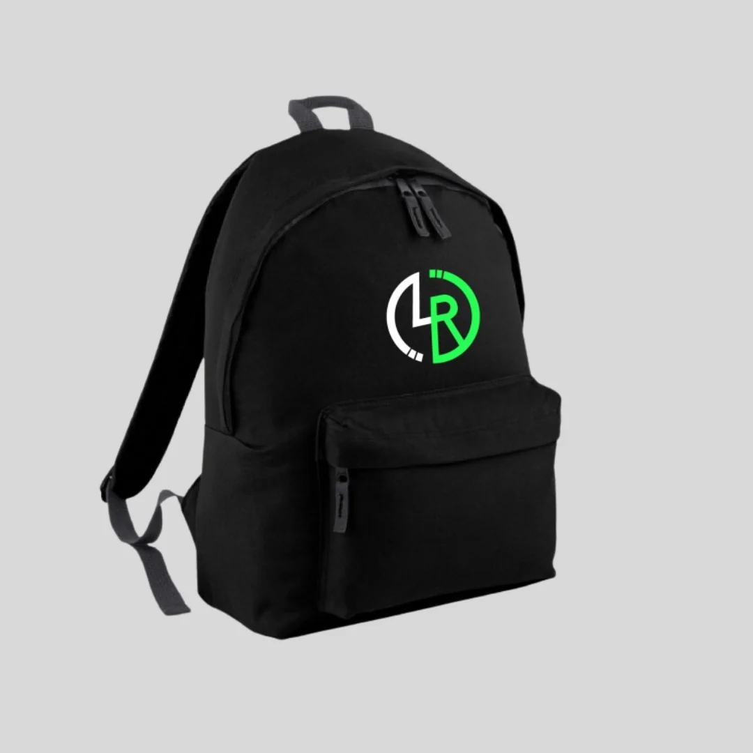 Mochila Negra con LR Bicolor - Línea Recta - Imagen 6