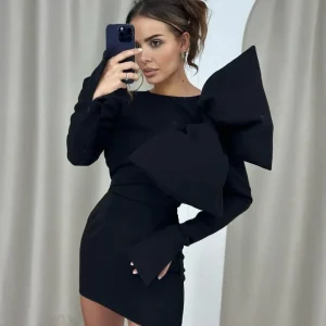 vestido corto lazo