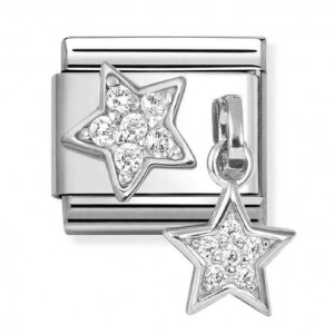 Link Composable Classic CZ Estrella con charm Estrella