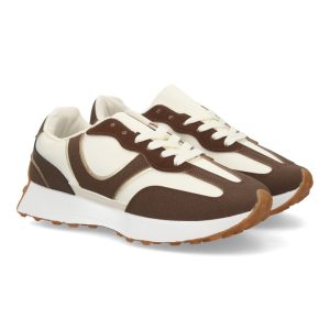 Zapatillas deportivas marrón caña baja