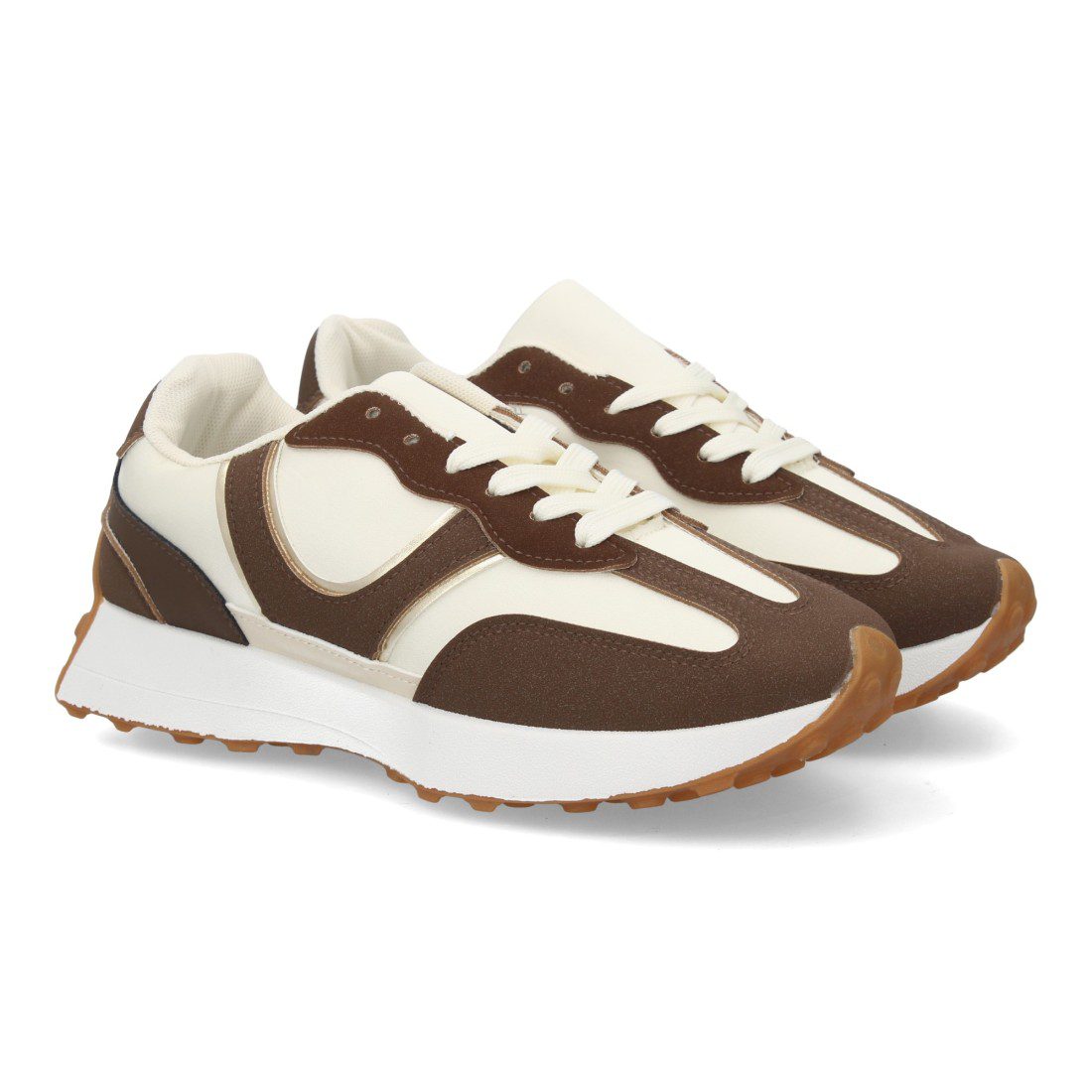Zapatillas deportivas marrón caña baja