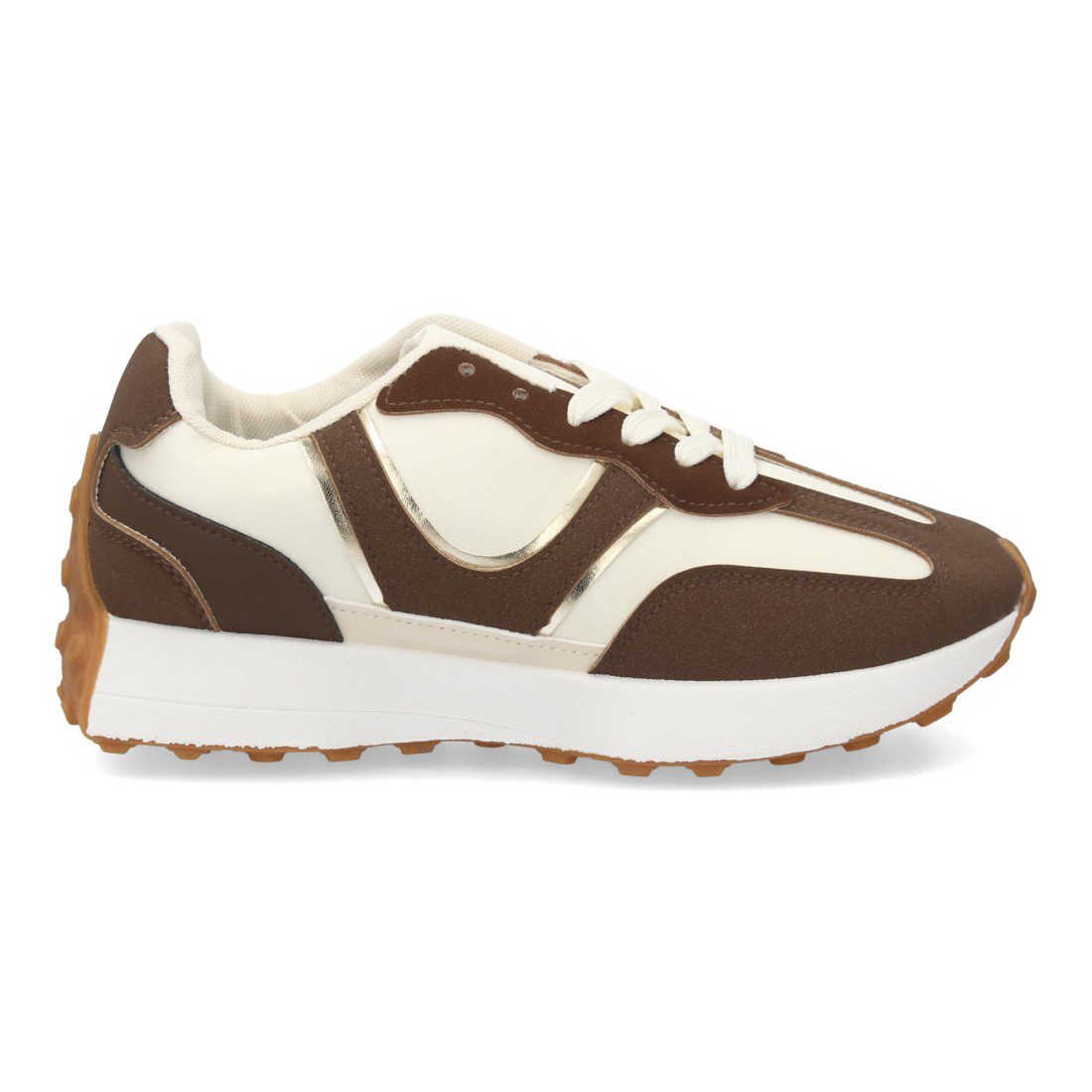 Zapatillas deportivas marrón caña baja - Imagen 3