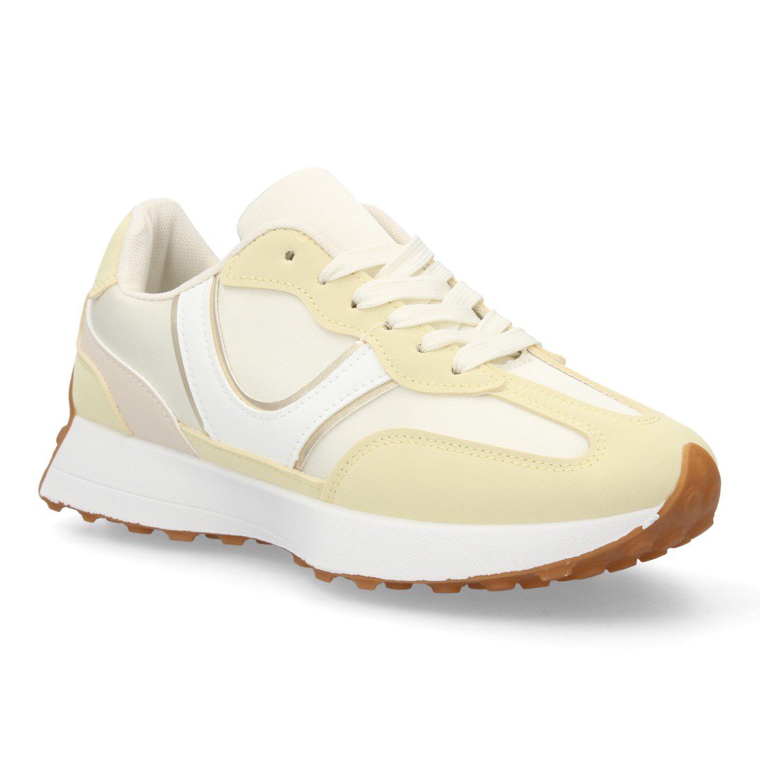 Zapatillas deportivas amarillo pastel cómodas - Imagen 6