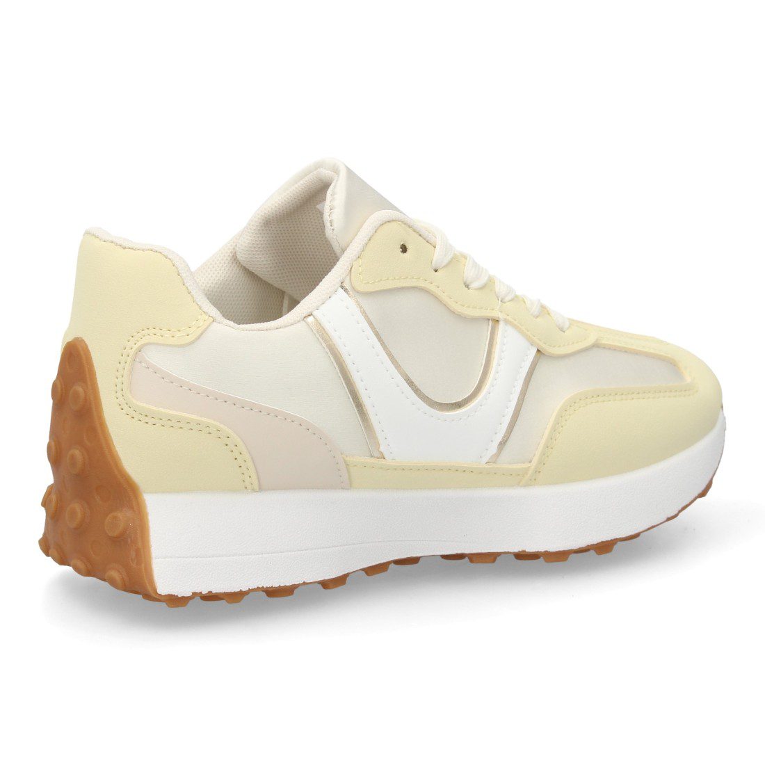 Zapatillas deportivas amarillo pastel cómodas - Imagen 5