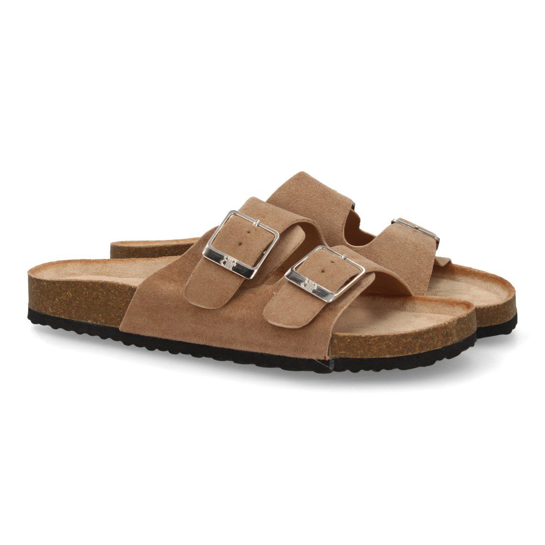 Sandalias de doble hebilla nude Buonarotti - Imagen 2